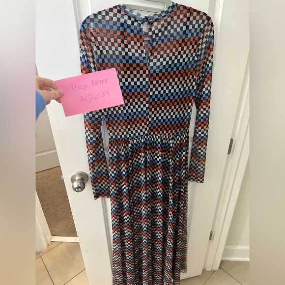 Mesh checker blue/red dress from dressed in lala - Picture 5 of 7
